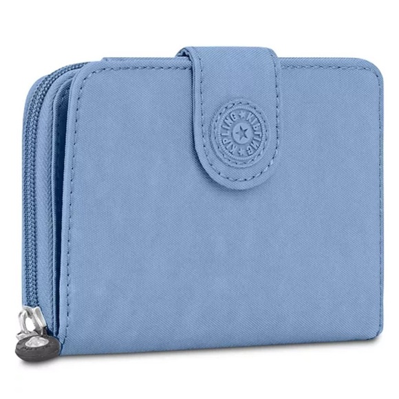 Kipling New Money Small Credit Card Wallet Blue lightweight water resistant - Picture 1 of 12